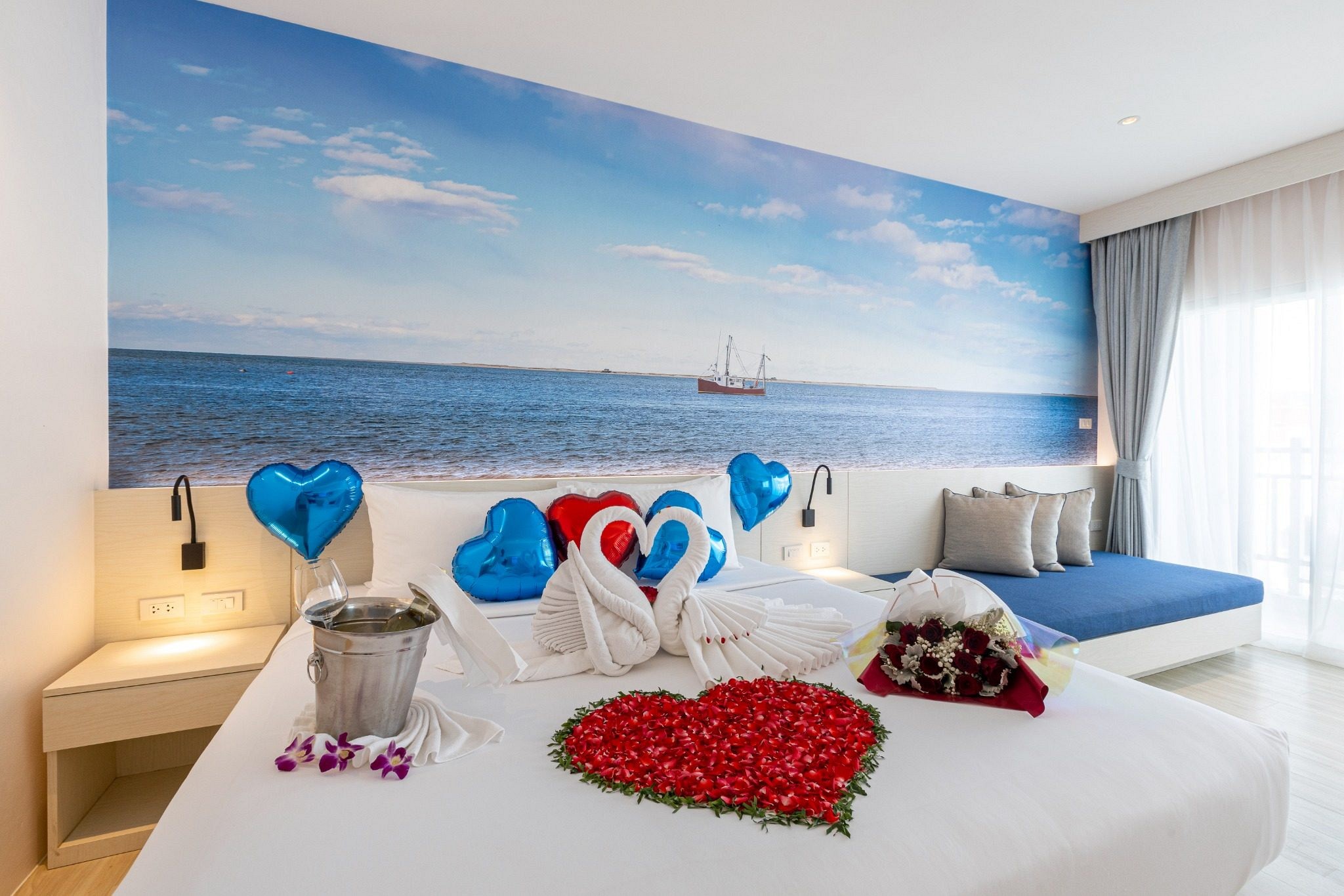 Romantic Honeymoon Setup